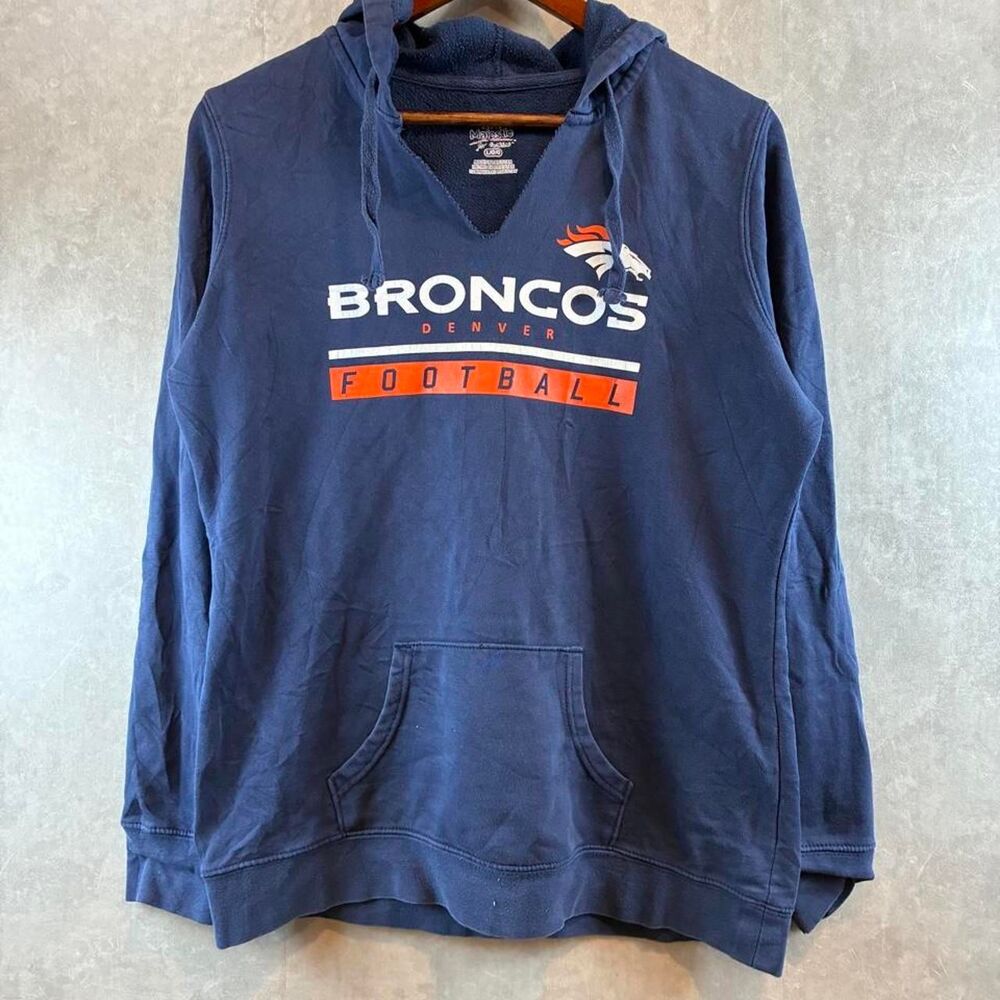 Majestic-athletic Men's Navy and Blue Hoodie